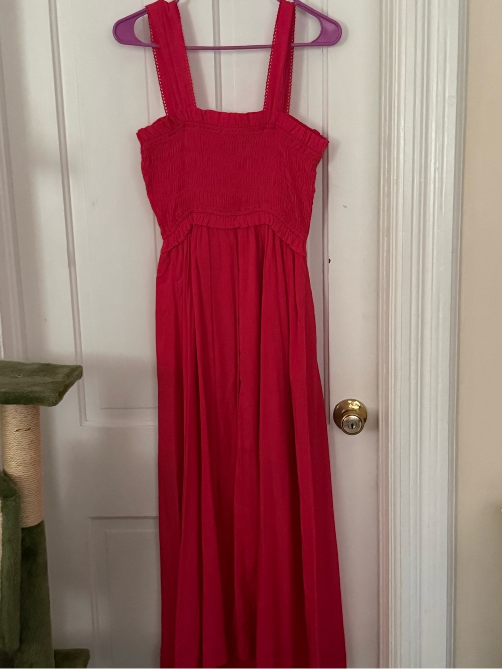 GiGio pink Smocked Sundress with Bow Details - Picture 4 of 4